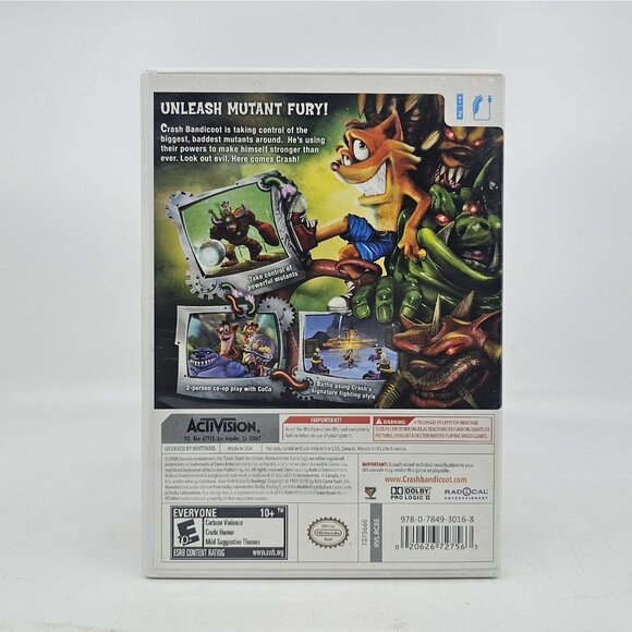 Crash Mind Over Mutant Video Game Complete w Manual (Nintendo Wii, 2008) - Picture 3 of 8